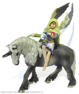 SCHLEICH figurka Bayala Elfí víla jezdec + jednorožec