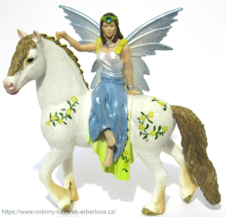 SCHLEICH figurka Bayala 70516 Elfí víla Eyela na koni