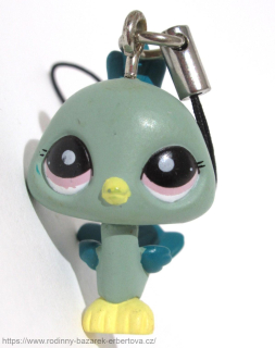 LITTLLEST PET SHOP miminko ptáček Páv přívěšek č.2