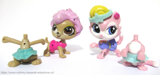 LITTLEST PET SHOP kočka LPS 3692 pes ČIVAVA 3693 + těla + sukně