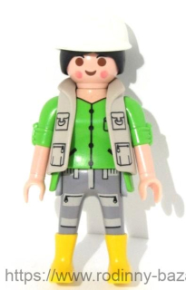 PLAYMOBIL figurka paní Dělníce + přilba