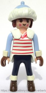 PLAYMOBIL figurka Paní zimní oblečení  vesta + Čepice + rukavice + límec