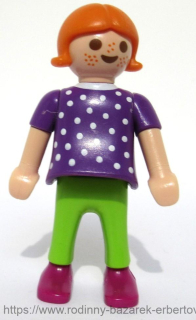PLAYMOBIL figurka dítě holčička Holka zrzka