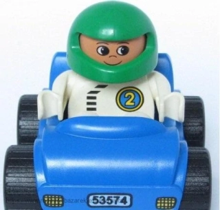 LEGO DUPLO Závodní auto NOVÉ + figurka pán HRANÉ