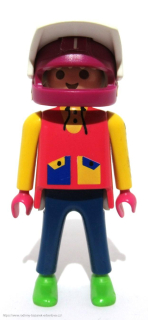 PLAYMOBIL figurka pán sportovec Závodník + přilba