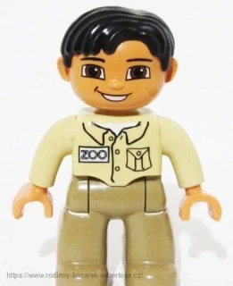 LEGO DUPLO figurka / postavička dospělák Pán / Tatínek / povolání ZOO ošetřovatel