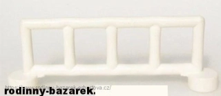 LEGO DUPLO doplněk Zábradlí / Závora / Zábrana /Zátaras /Plot  bílý