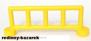 LEGO DUPLO doplněk Zábradlí / Závora / Zábrana /Zátaras /Plot žlutý