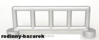 LEGO DUPLO doplněk Zábradlí / Závora / Zábrana /Zátaras /Plot stříbrný