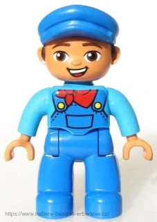 LEGO DUPLO figurka / postavička dospělák Pán / Tatínek / Farmář / Dědeček