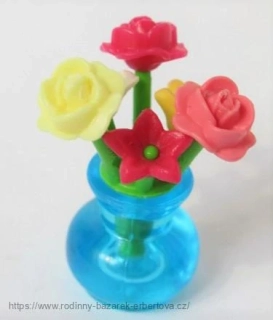PLAYMOBIL doplněk zeleň kytka květina  Váza a Kytice