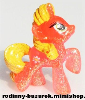 MY LITTLE PONY malý Kůň Poník MLP Rarity - Junebug - průsvitný + třpytky