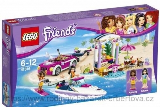 LEGO FRIENDS 41316 Andrein vůz s přívěsem pro člun NOVÉ